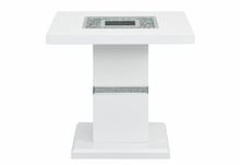 MONACO WHITE END TABLE